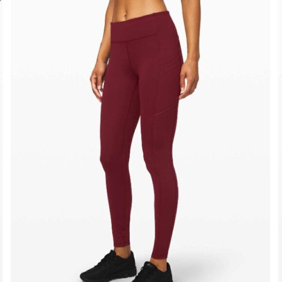 LULULEMON Speed Up Tight 28" Deep Rouge Size 2 - Picture 5 of 12